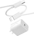 USB C Fast PD Wall Charger Block, 18W 20W Power Adapter with 5ft Cable Compatible with iPad iPhone 11 12 Pro