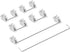 ZugGear White Plate Mount Stabilizers 2U 6.25U 7U for Cherry MX Compatible Mechanical Keyboards (DUROCK 60/87 Keyboard