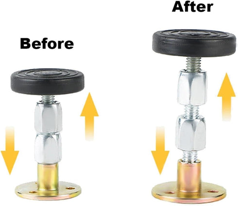 SRSRS 2Pcs 30-40mm Bedstead stabilizer, Bed Frame Anti-Shake Tool Adjustable Bedside Stabilizer Headboard Stopper