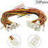 XINGYHENG 40Pcs(20Pairs) 2.0mm 3PIN Female Male Connecting Plug With 10cm Terminal Connector Wire Cable for Light Strip 3.9’’ Compatible with JST PH