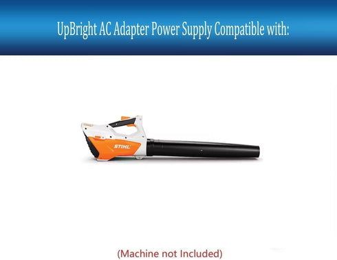UpBright 22.5V AC/DC Adapter for Stihl BGA 45 18V 2.5Ah Leaf Blower, 22.5VDC 0.65A Power Supply Cord