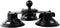 Triple Suction Cup Car Base Mount with 25mm/1" Ball for Ball Phone Mount, Compatible with RAM Mounts