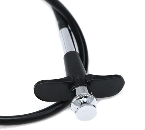 15.7" Threaded Release Cable, Vibration-Free Black Shutter Release Cable with Bulb-Lock