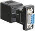 DTECH DB9 to RJ45 Serial Adapter | RS232 Female to RJ-45 Female Ethernet Converter for 9 Pin Devices