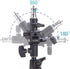 WELLMAKING 2PCS U Shape Tilt Adapter, Swivel Mount Umbrella Holder Light Stand with Standard 1/4 to 3/8 inch Screw