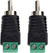 RCA Plugs for Speaker Wire, RCA to AV Screw Terminal Connector, Solderless Adapter Audio/Video Speaker Wire Connectors