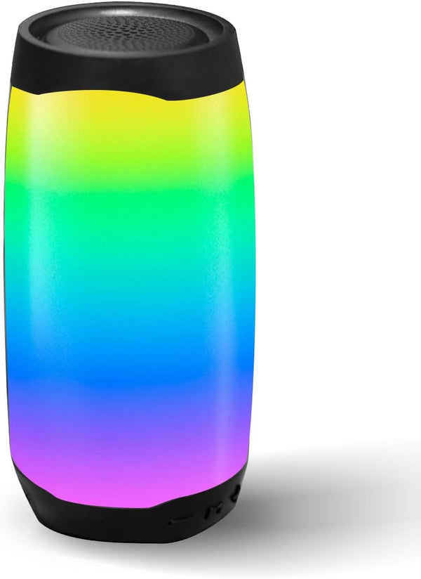 THROLX Portable Bluetooth Speaker with LED Color Changing Lights, TWS Function, TF Card/USB/AUX
