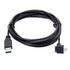 chenyang USB 3.0 to USB C 90 Degree Angled Data Cable with Panel Mount Screw for Industrial Camera - 5.0M