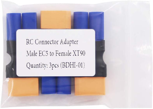 3pcs Male EC5 to XT90 / XT-90 Female Heavy Duty Connector Adapter (BDHI-01)
