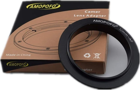 52mm to AF Filter Thread Macro Reverse Mount Adapter Ring for Sony Alpha A-Mount SLR Camera Body