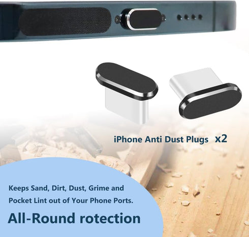 USB C Dust Plug, Type C Anti Dust Cover Protector Cap for iPhone 15 Series, Samsung Galaxy S22/S21/S20