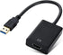 ELUTENG USB to HDMI Adapter 1080P, USB 3.0/2.0 to HDMI Converter with Audio for PC Laptop Projector HDTV