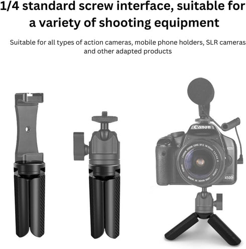 GetZget 3/ 2, 4/3, Insta360 X2/ X3/ X4, Mini Tripod Desktop Stand Extension Holder Compatible with DJI OSMO Pocket