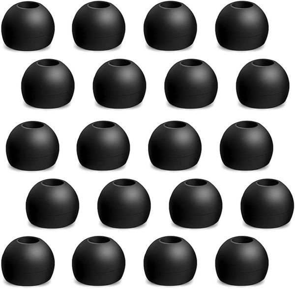 V-8 Replacement Eartips for Earbuds, Noise Isolation Soft Silicone Tips, 20PC Medium Ear Buds