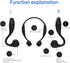 MP3 8G 5.3, Open Ear Headphones, Bone Conduction Headphones, Built-in Player Memory, Wireless Open Earphones Bluetooth