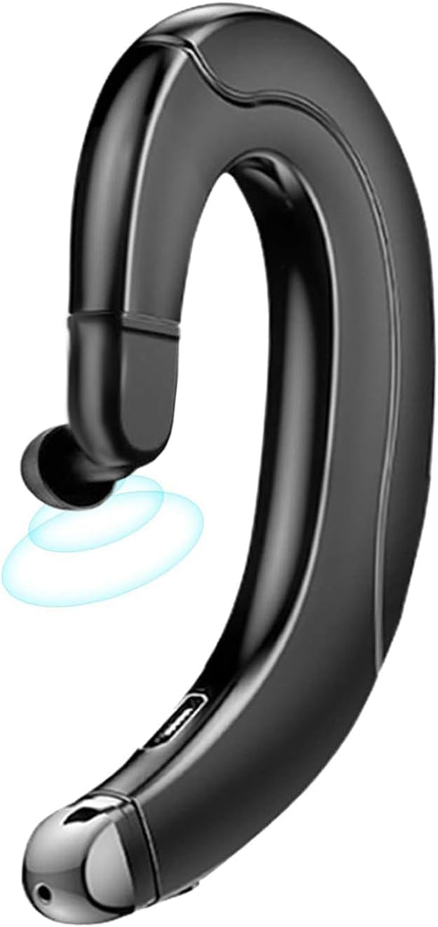 Ear Hook Bluetooth Headphone V5.0 with Mic, Lightweight Single Ear Wireless Headset for Android/iPhone