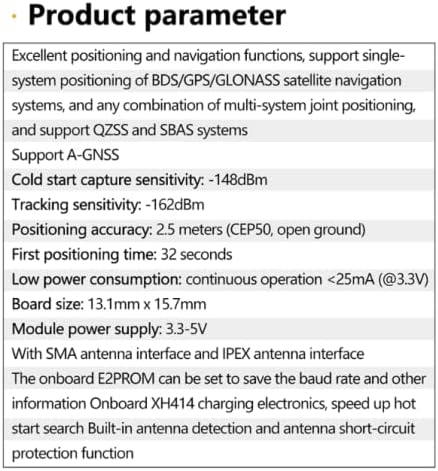 Teyleten Robot ATGM336H GPS+BDS Dual-Mode Module, Flight Control Satellite Positioning Navigator Replacement NEO-M8N