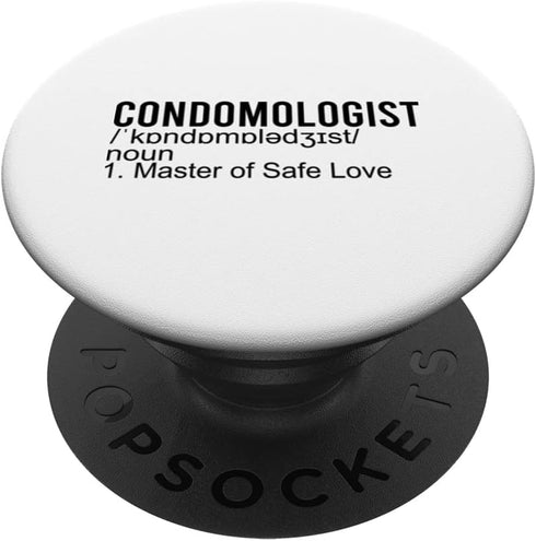 Sarcastic Use A Condom Gift For Men Women Condomologist Sarcastic Use A Condom PopSockets Swappable PopGrip