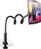 Gooseneck Tablet Stand Kindle Holder for Bed, Adjustable Flexible Arm Clamp Mount Clip Holder for Phone iPad Air Mini |