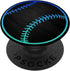 PopSockets Standard PopGrip - Turquoise Teal Blue Baseball Softball on Black