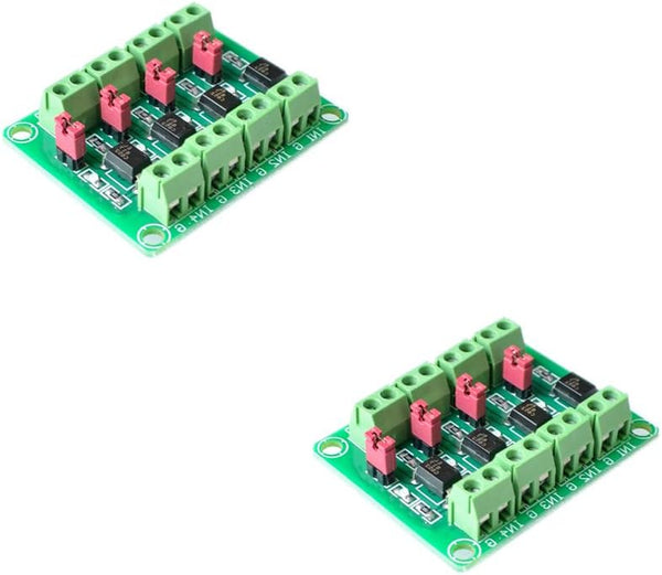 Comimark PC817 4-Channel Voltage Converter Module, Optocoupler Isolation Driving Module (2 Pcs)