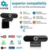 ZIQIAN 4K 8MP- Webcam, HD Webcam Laptop PC Desktop Computer Web Camera with Microphone, USB Webcams for Video Calling