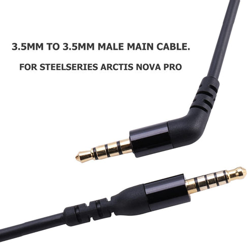 Replacement Cable Cord Compatible with SteelSeries Arctis Nova Pro Wired Headset (3.5mm to 3.5mm)