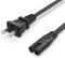 Superer 3Ft Figure 8 Power Cord (C7) ETL Certified Universal 2 Prong AC