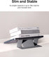 MOFT Invisible Slim Laptop Stand, Adhesive and Reusable, Adjustable for Laptops Up to 15.6", Grey
