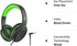 Green Wired Headphones for Boys & Girls - Lightweight, Portable On-Ear Youth Headphones for School & Travel, Compatible