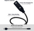 E ECSEM Charger Cable, USB Type A, 80cm, for Bose Frames Alto S/M M/L, Rondo, Soprano and Tenor - 2 Black.