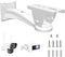 Mini Projector Wall Mount, Projector Hanger for CCTV Security Camera Housing Mounting Bracket (White)