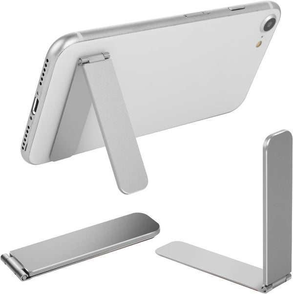 Ultra-Thin Adjustable Cell Phone Holder, Mini Alloy Kickstand, Portable Foldable Phone Stand for Mobile Phone Tablet
