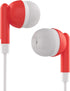 Maeline 10 Pack Bulk Earbuds - Red with 3.5 mm Headphone Plug - Perfect for Schools and Events!