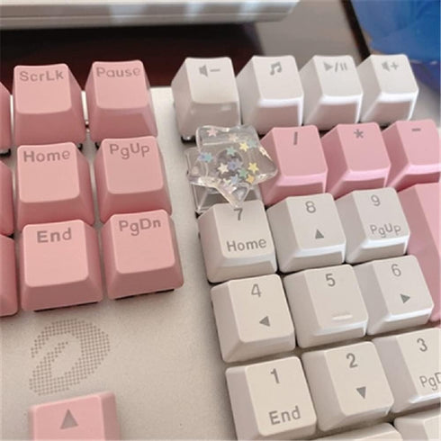 Personalized Transparent Star Keycap, Handmade Cherry Profile Backlit Keycap Gift for Mechanical Keyboard MX