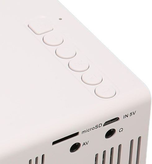 Portable HD 1080P Mini Projector - Compact for Movies and Gaming, Ideal for Travel