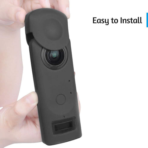 Andoer Soft Silicone Protective Cover Case with Lens Protection for Ricoh Theta Z1 Camera Accessories