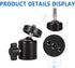 360 1/4 inch (2 Pack) Hot Shoe Mount Adapter Degree Swivel Mini Ball head with Screw for DSLR Camera, Monitor