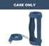 for JBL Charge 5 Waterproof Bluetooth Speaker Silicone Cover Case, Portable Silicone Travel Case with Carabiner, Protective Skin Case (Blue Case) - co2CREA