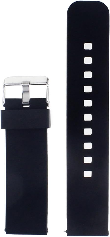 Watch Band/Strap for Pebble Time Smartwatch, Replacement Accessories with Metal Clasps, Silicone Wristband