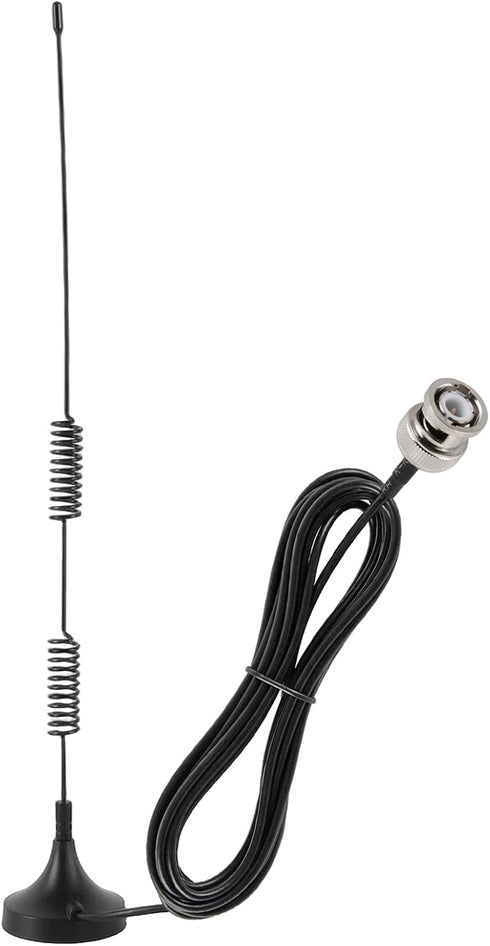 ACEIRMC VHF UHF Ham Amateur Radio Police Scanner Antenna Magnetic Base BNC Male