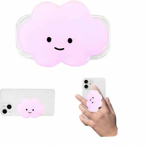Yuibthr Phone Grip Cute 2D Cloud Shape Collapsible Expandable, Smartphone Tablet Cell Phone