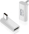 Duttek USB C Right Angle Adapter 40G, 90 Degree Adapter PD 140W with 8K Video Support for Laptop, Tablet, Phones