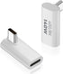 Duttek USB C Right Angle Adapter 40G, 90 Degree Adapter PD 140W with 8K Video Support for Laptop, Tablet, Phones