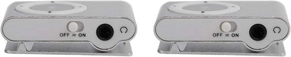 SUNGOOYUE MP3 Music Player Set, 2pcs Portable Aluminum Alloy Digital Music Media Player