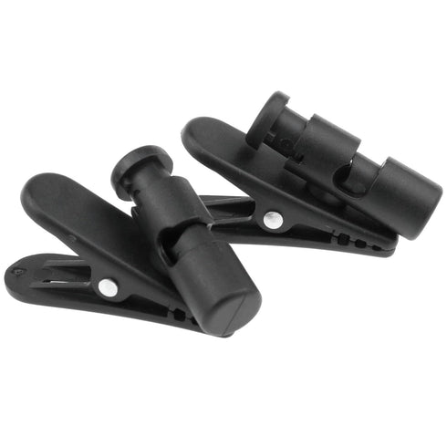 2PCS Large Rotatable Headphone Clips, Portable Earphone Cable Clips for Mobile Phone and Walkie-Talkie