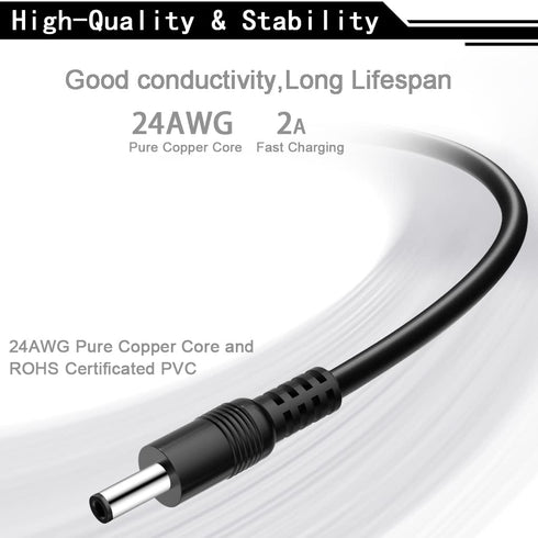 Fairywill Charger Cable for Sonic Electric Toothbrush FW-917, SG-508, D1, D3, D7, D8, E6, E10, E11, P11 Plus Pro.