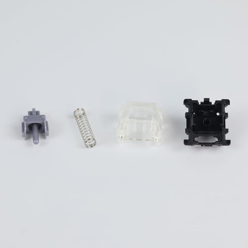 GATERON KS-15 Optical Silver Keyboard Switches, 45gf RGB LED Infrared Path Linear Key Switches (35PCS)