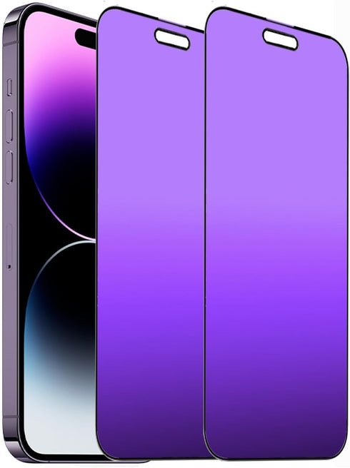 2 PCS Anti-Spy Tempered Glass for iPhone 14 Pro Max - Matte Anti-Glare, Full Coverage, 6.7" Anti-Scratch Protector.