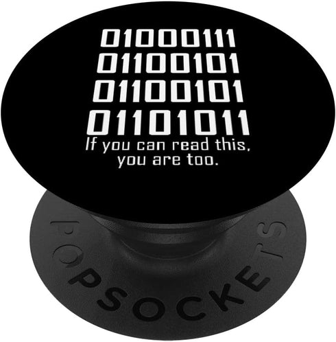 Software Engineers Funny Programming Coding Binary Code Swappable PopSockets PopGrip